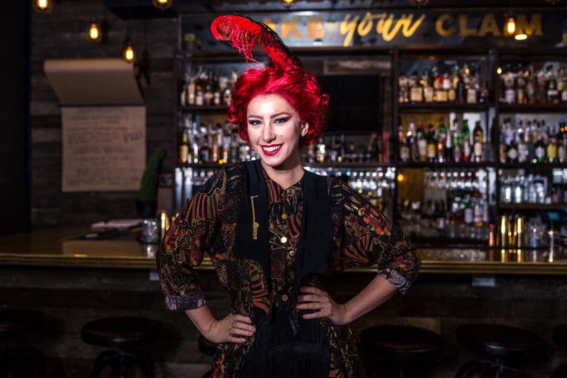 Ruby Bachemin promo photo for Boomtown Gold Rush Pride Event, Boomtown Biscuits & Whiskey in Cincinnati, Ohio, May 2019.